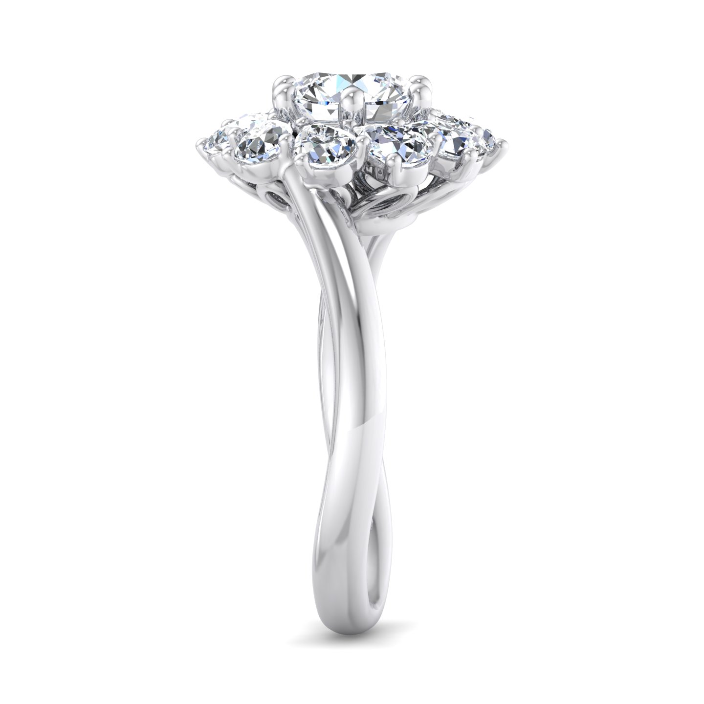 Korman Signature 'Hailey' Pear Halo Engagement Ring